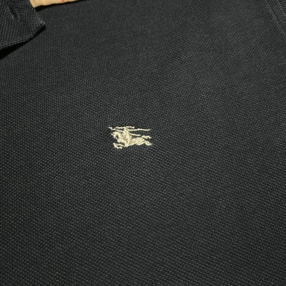 Classic Burberry Dark Blue Polo - Picture 5 of 6